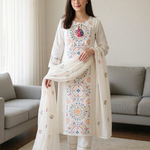 Eid-ul-Adha '26 | White Blossom 3-Piece